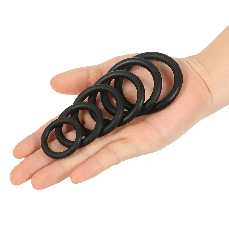 Silicone Ring Set, Six Graded Sizes, view 2