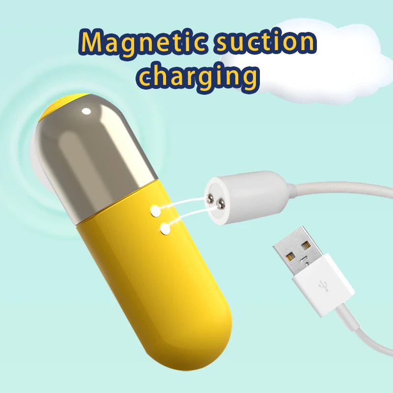 Mini Bullet Vibrator with Magnetic USB Charging, view 3