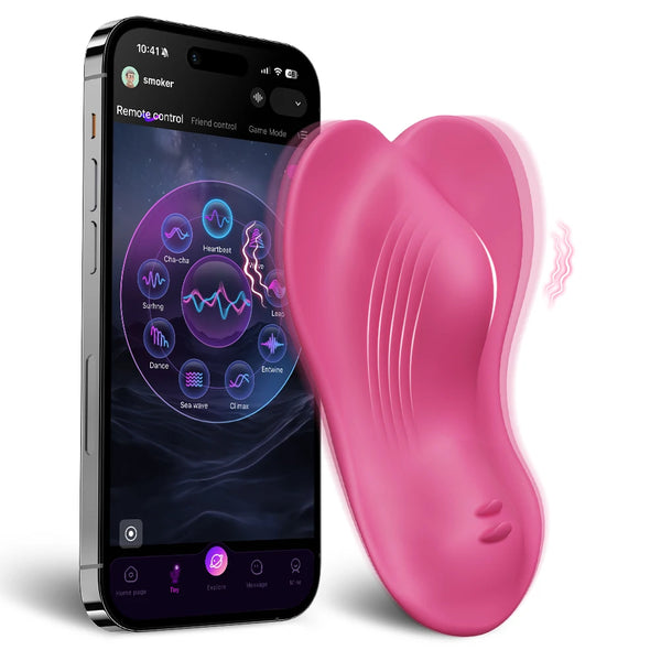 App-Controlled Wearable Panty Vibrator, Flat Design