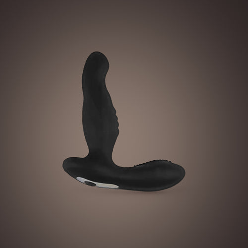 Kestrel, app-controlled prostate massager, profile view (Black)