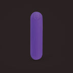Serin, rechargeable mini bullet vibrator, front view (Purple)