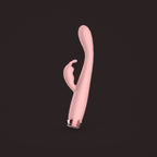 Bunting, slim G-spot rabbit vibrator, front view (Pink)