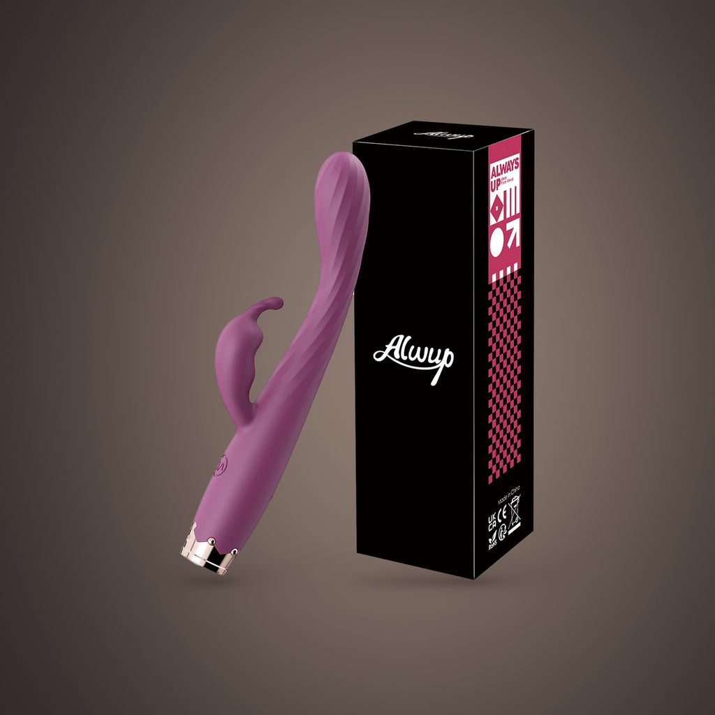 Bunting, slim G-spot rabbit vibrator, with the maker's retail box (Purple)