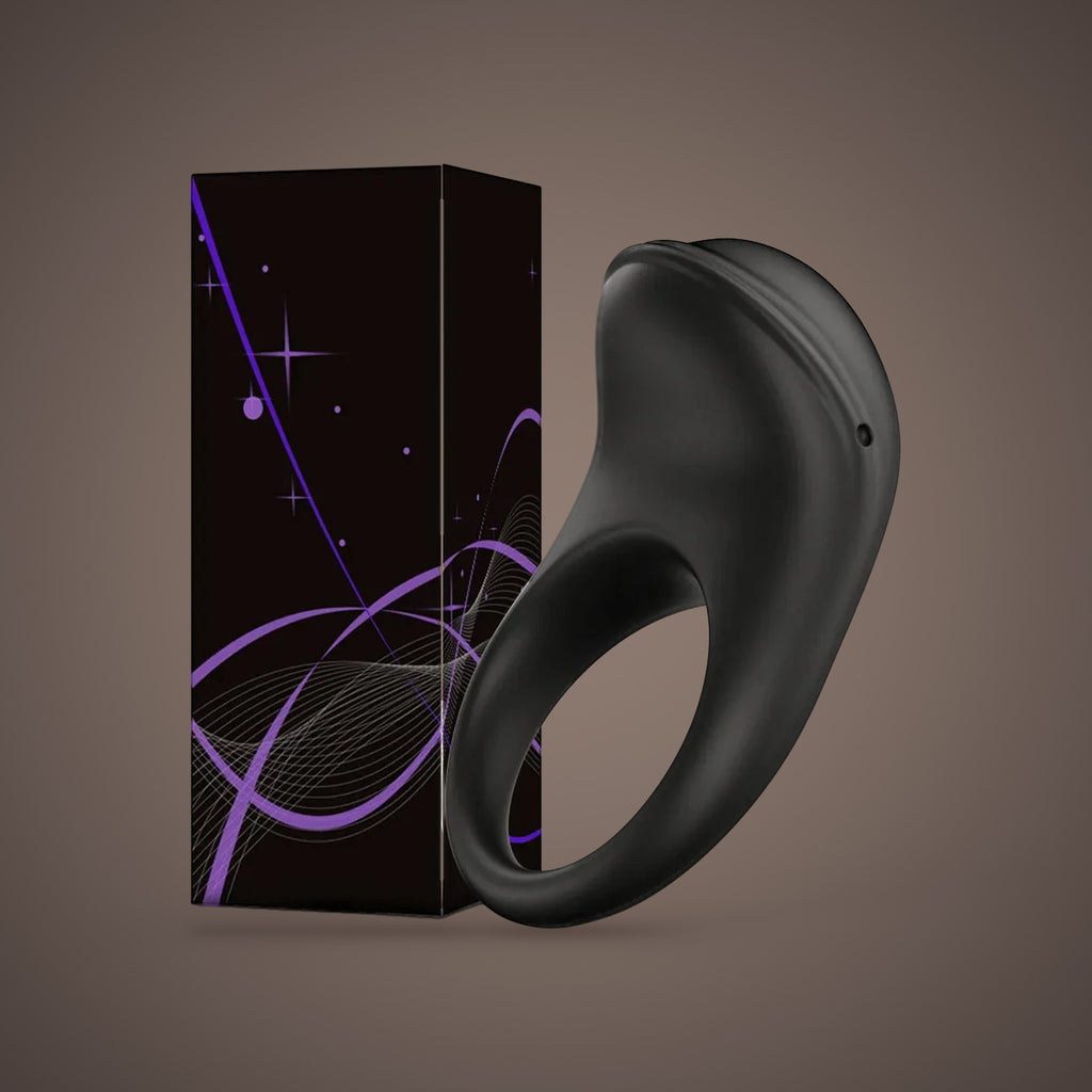 Siskin, app-controlled vibrating ring, with the maker's retail box (Black)