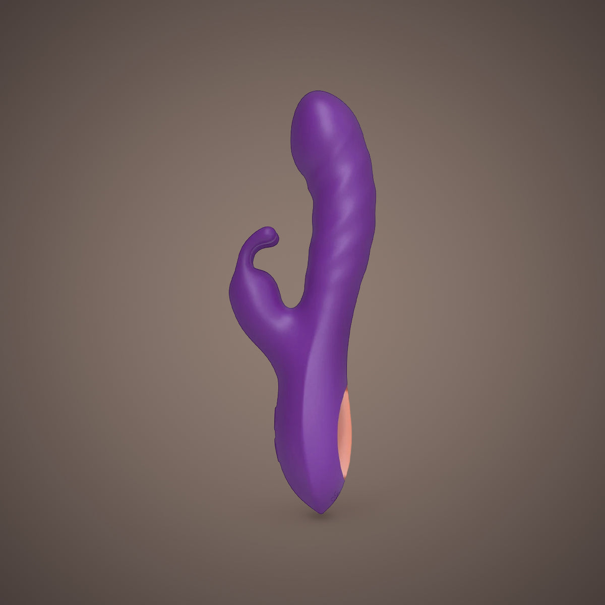 Sparrow, dual-motor rabbit vibrator, front view (Purple)