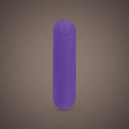 Serin, rechargeable mini bullet vibrator, front view (Purple)