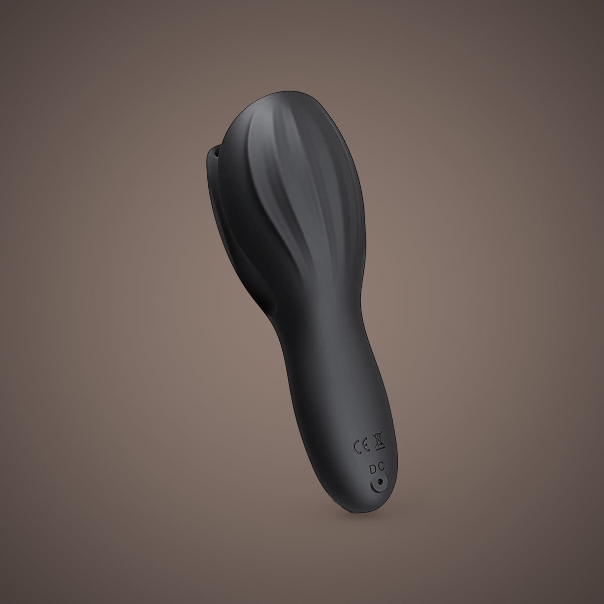 Koel, vibrating glans sleeve, rear view (Black)