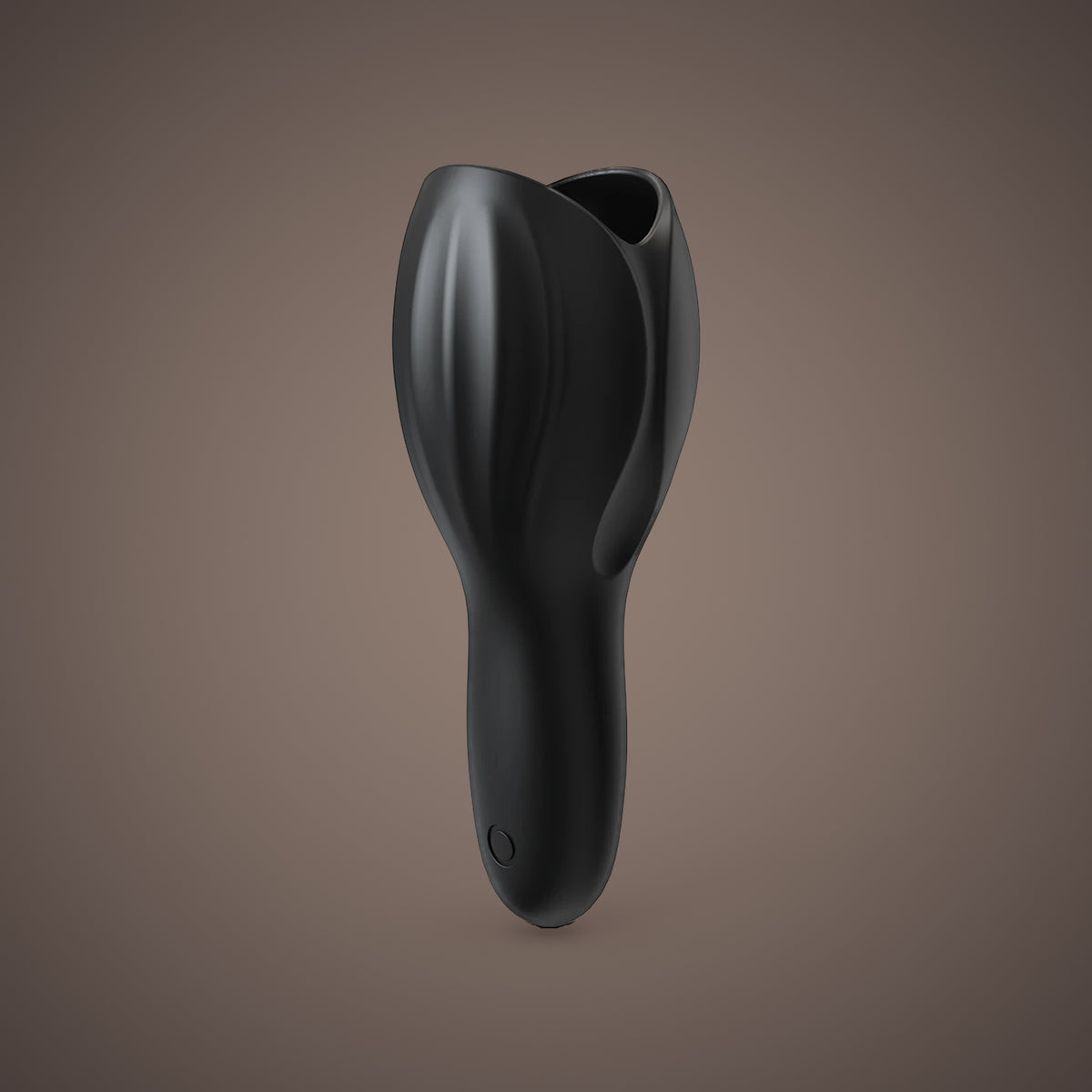 Koel, vibrating glans sleeve, upright view (Black)