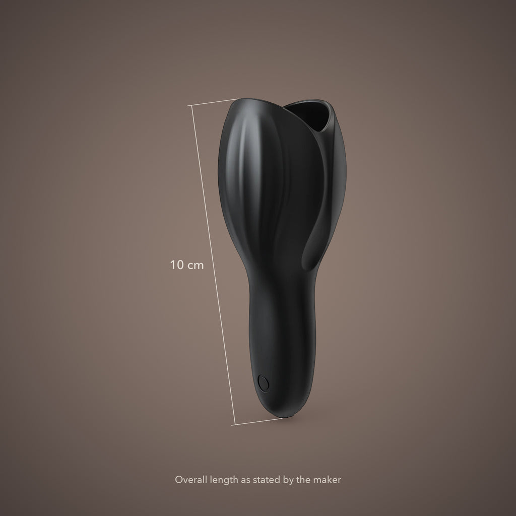 Koel, vibrating glans sleeve, with the maker's stated measurements (Black)