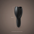 Koel, vibrating glans sleeve, with the maker's stated measurements (Black)
